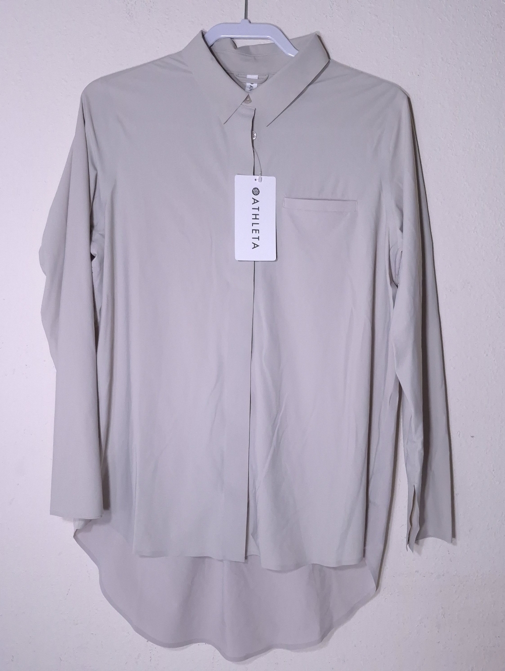 NEW Athleta Urbanite Top Beige Women Size Medium